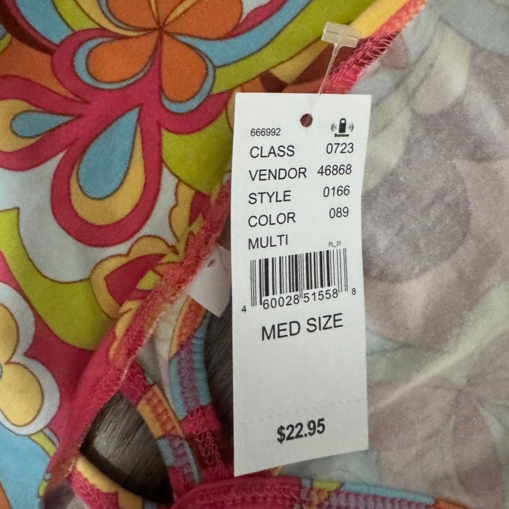 NWT PACSUN Multicolor Floral Halter Top Woman’s Size M - Picture 4 of 4